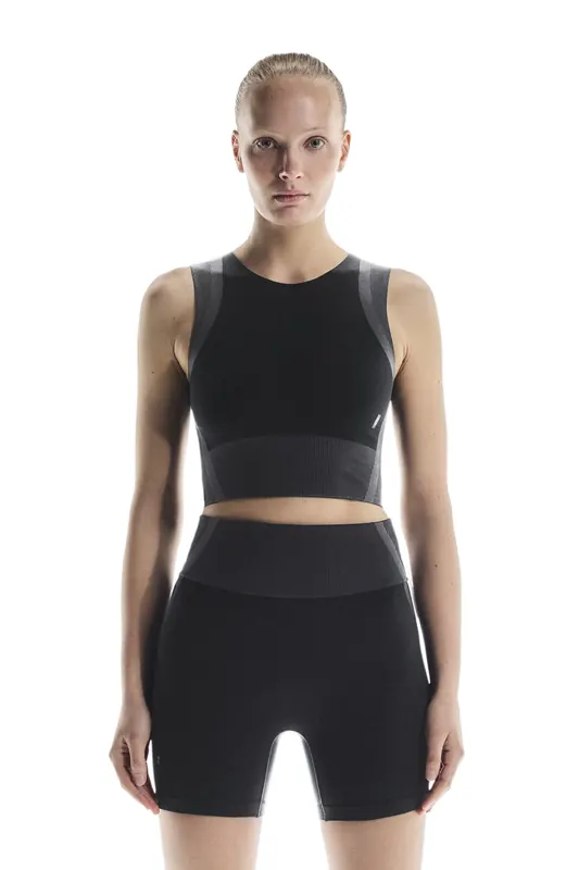 On Studio Knit Crop 1 W Black | Eclipse Maat: S | Sport BH's Outlet | Dames | Zwart