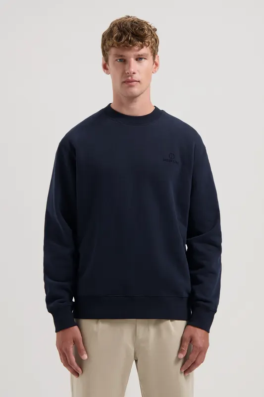 Dstrezzed Nikol Crew Dk. Navy Maat: M | Sweaters Outlet | Heren | Blauw