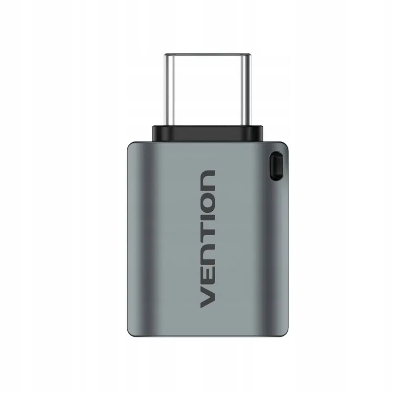 Adapter Otg Usb 3.0 Vention Usb-c do Usb-a szary ze stopu aluminium