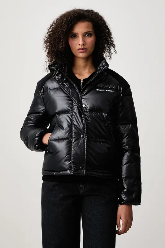 Sporty & Rich  Bold Logo Mountain kurtka puchowa damska