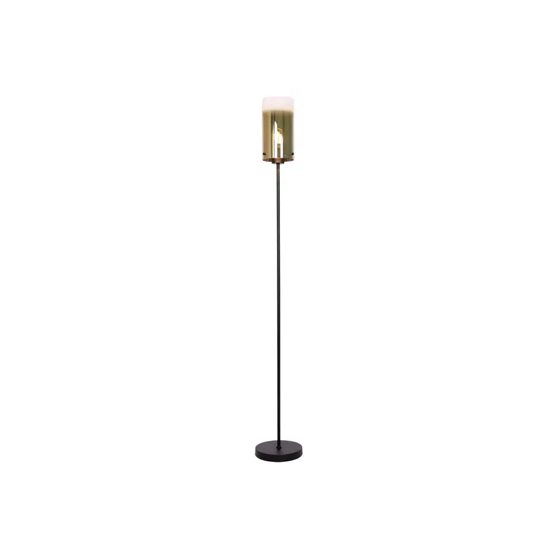 Lampa podłogowa Ventotto, czarny/złoty, wysokość 165 cm, metal/szkło