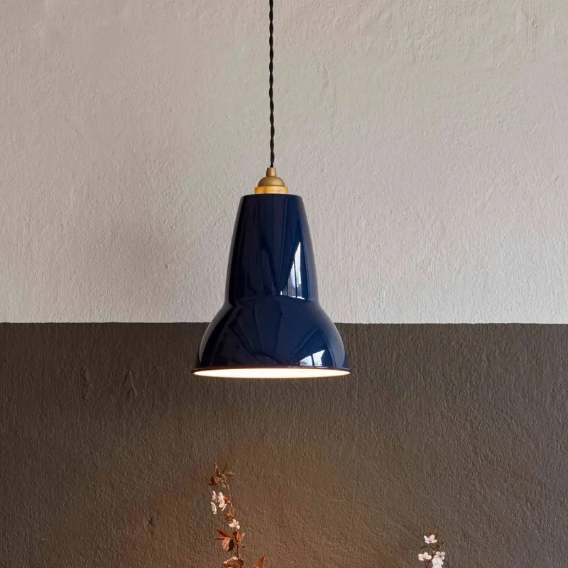 Żyrandol Anglepoise Original 1227 Brass Midi, niebieska