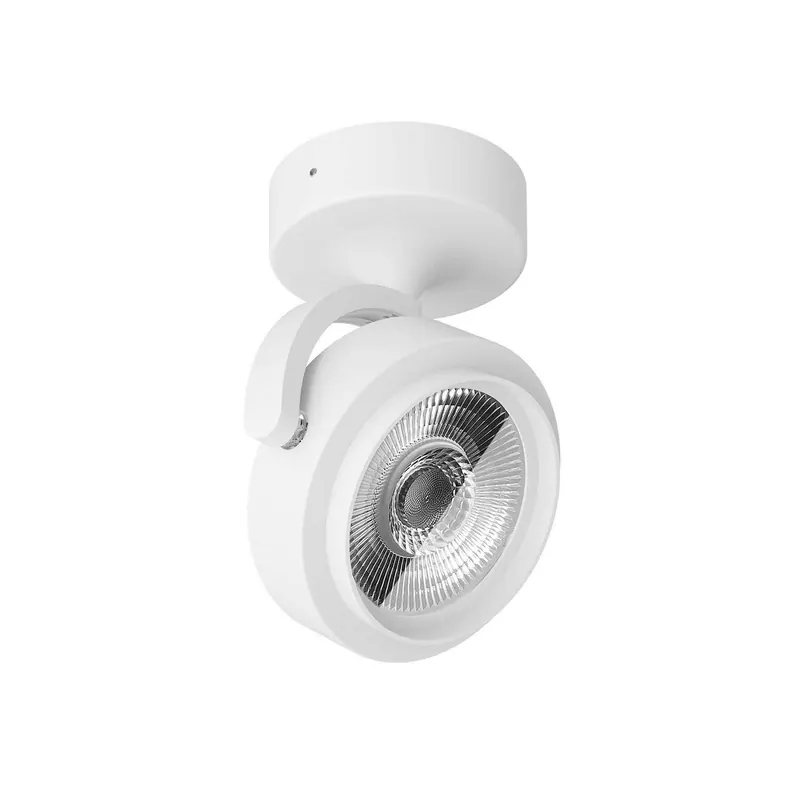 Reflektor sufitowy LED Eta, kąt świecenia 62,6°, biały, 3000 K, aluminium