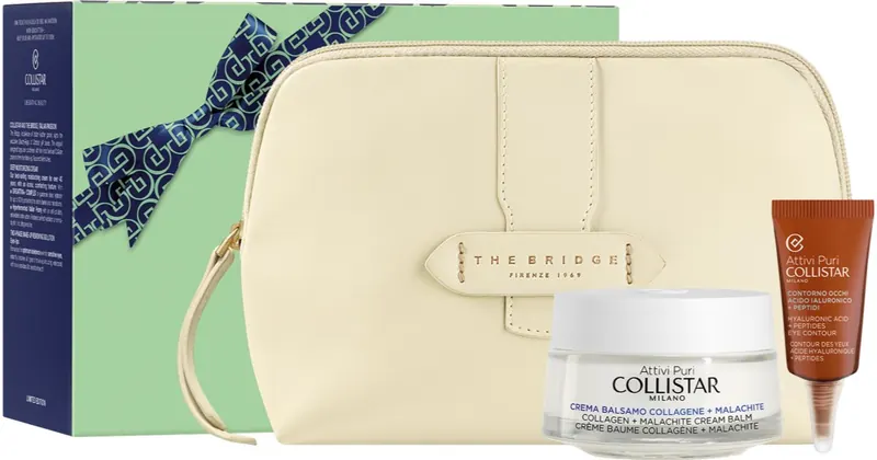 Collistar Attivi Puri Collagen + Malachite Conditioning Cream Gift Set zestaw prezentowy do regeneracji i odżywienia skóry