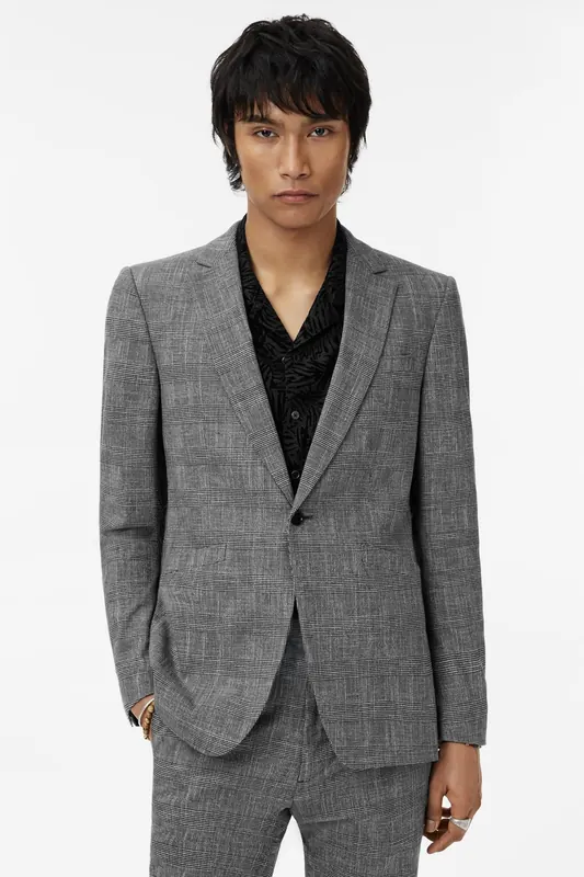 John Varvatos Monti Jacket - Austin Fit - One Button N Black White Maat: 54 R | Blazers Outlet | Heren | Zwart