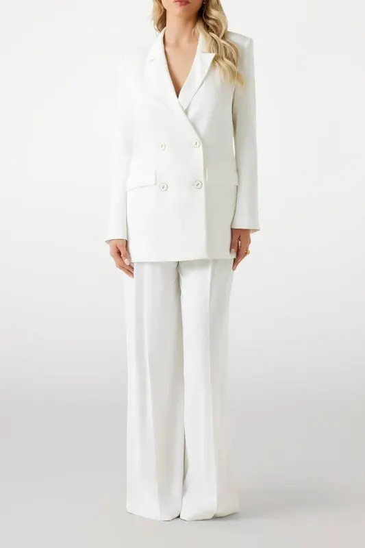 GUESS Nina Double Breasted White Peaks Maat: 36 | Blazers Outlet | Dames | Wit