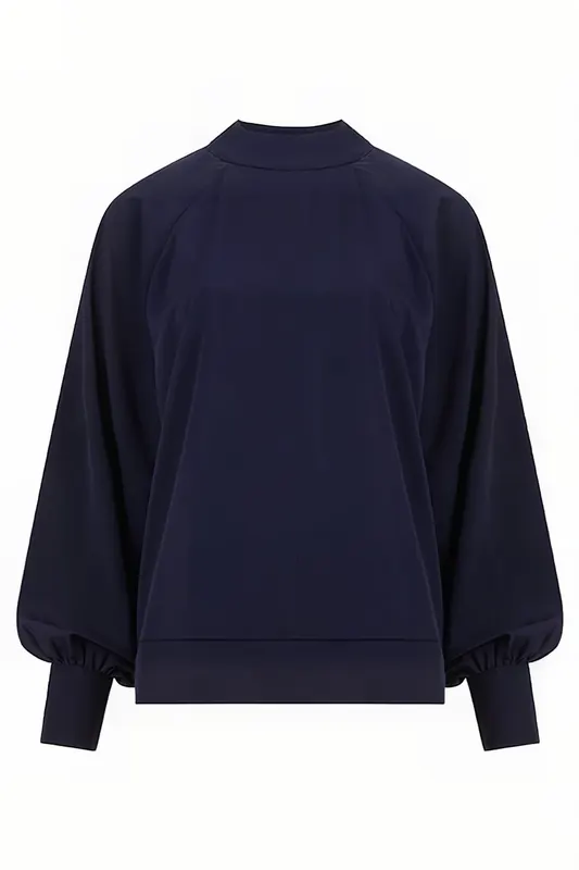 French Connection Turtle Raglan L/s Dk Navy Maat: 8 | Blouses Outlet | Dames | Blauw