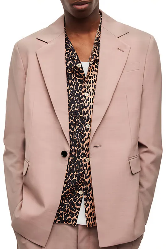 AllSaints Santo Blazer Dusky Pink Maat: 36 | Blazers Outlet | Heren | Roze