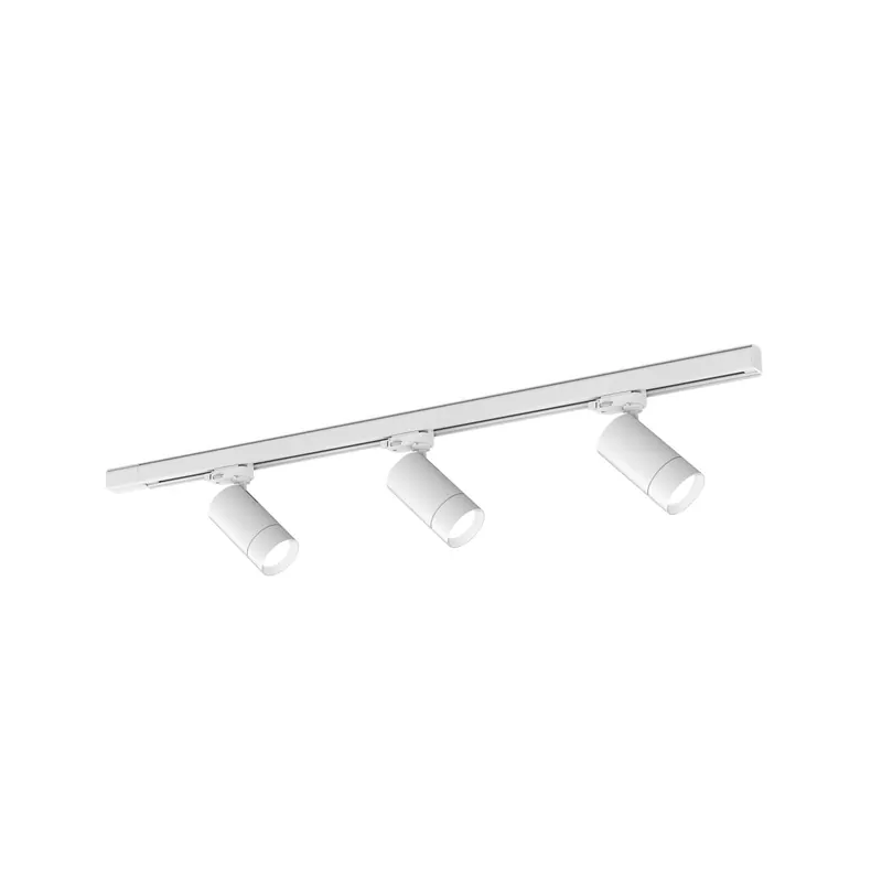 Molto Luce 3-fazowy system szynowy LED Moove, biały, 3-punktowy.