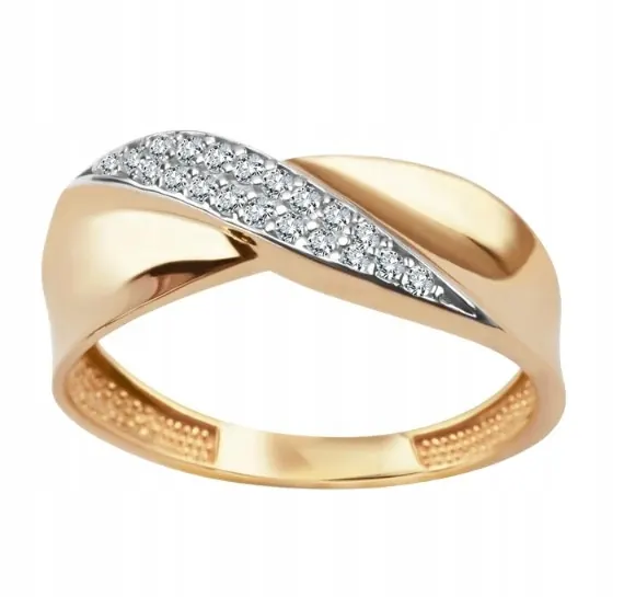 Złoty Pierścionek Klasyczny r16 Verona Jewellery