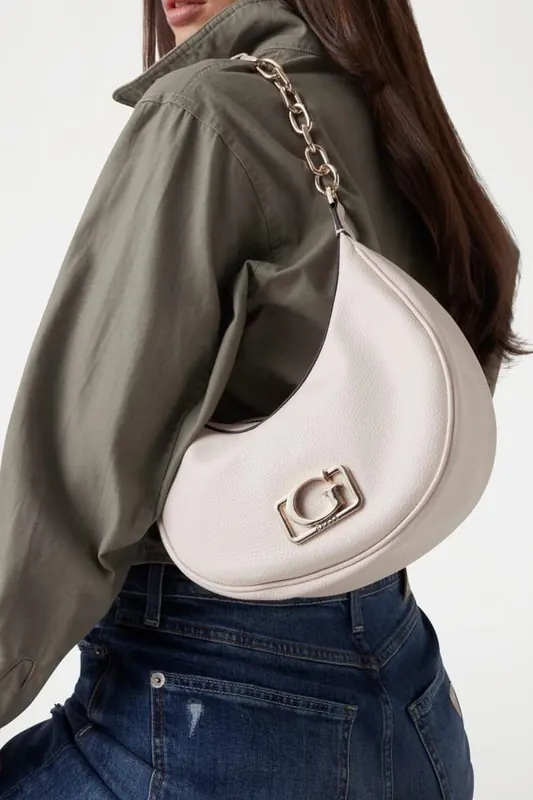 GUESS Anadela 3 Comp Satch Shell Maat: OS | Handtassen Outlet | Dames | Wit