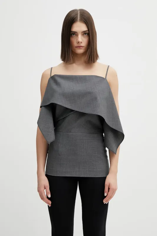 MM6 Maison Margiela top z dodatkiem wełny