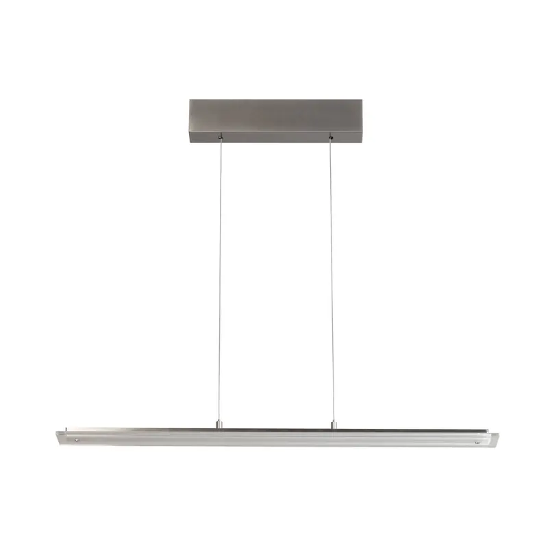 Żyrandol LED Torvi, nikiel, długość 88 cm, CCT, ściemniacz dotykowy