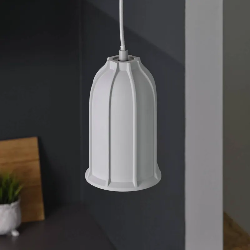 Żyrandol OSRAM CONCRETE SIM, szara, Ø 12 cm, beton, E27