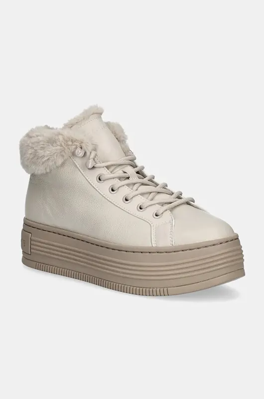 Calvin Klein Jeans buty skórzane BOLD PLATF LOW LACEUP MG LTH