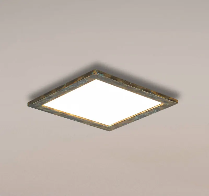 Panel LED Quitani Aurinor, złota patyna, 45 cm