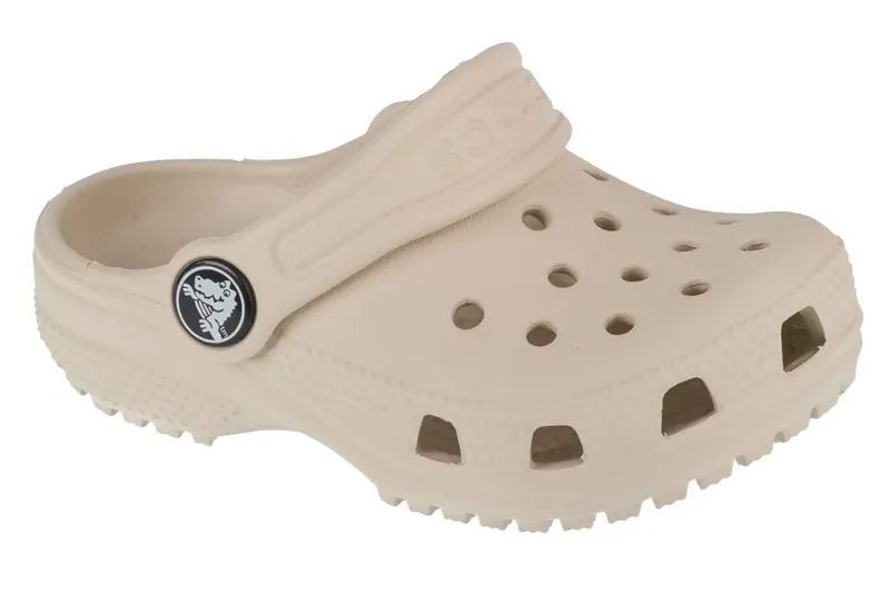Crocs Classic Clog Kids T 206990-2Y2, Dla chłopca, Beżowe, klapki, syntetyk, rozmiar: 27/28