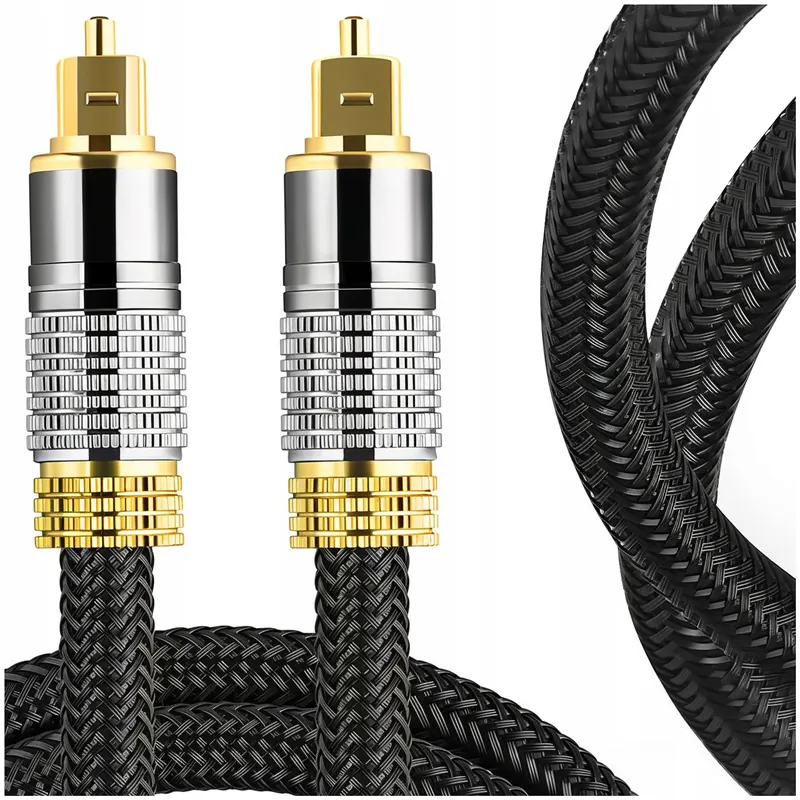 Optyczny Kabel Przewód Audio Cyfrowy Alogy Światłowód 1.8m 180cm Do Pc Tv
