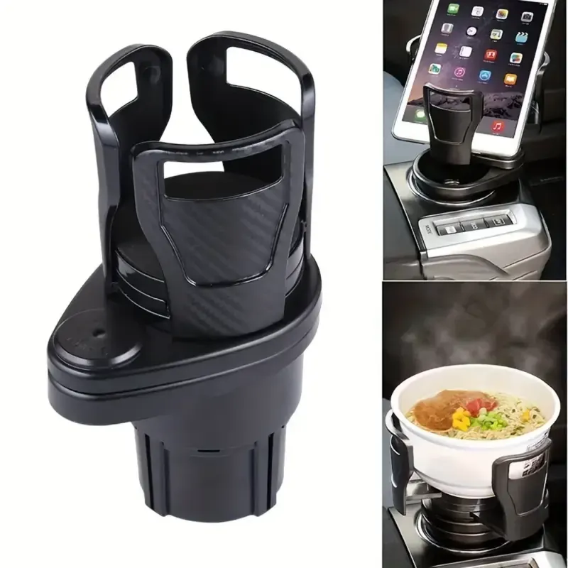 Adapter do uchwytu na napoje w samochodzie, wielofunkcyjny uchwyt na kubek, ulepszona podstawa, bardziej stabilny i mniej podatny na rozlanie.