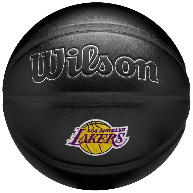 Wilson NBA Team Premiere Los Angeles Lakers Ball WZ4026414XB, Unisex, Czarne, piłki do koszykówki, Guma, rozmiar: 7