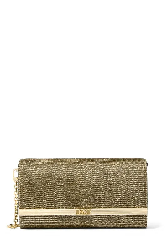 Michael Kors Large Clutch Gold Maat: OS | Clutches Outlet | Dames | Goud