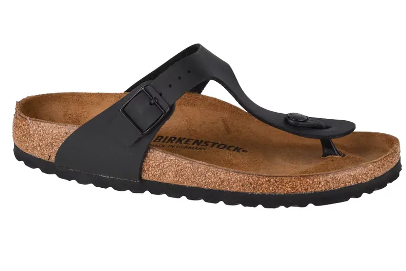 Birkenstock Gizeh BF 0043693, Damskie, Czarne, japonki, Birko-Flor, rozmiar: 38
