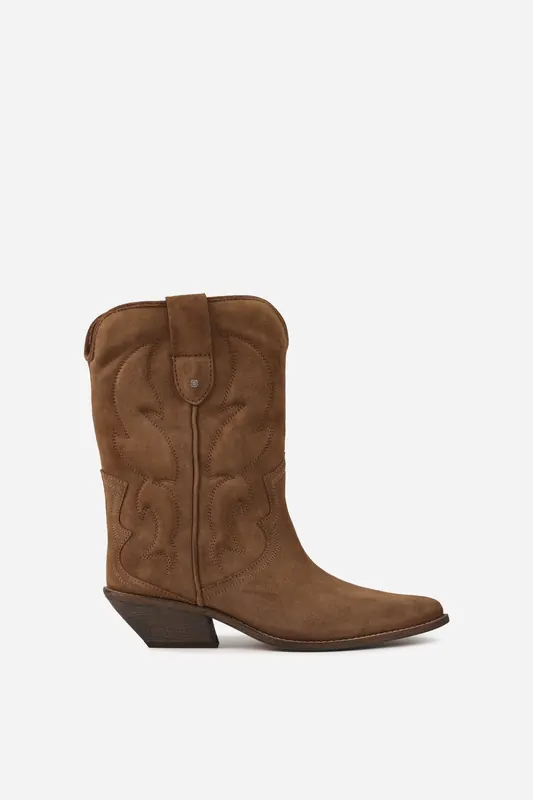 Bronx Chel-sey Ankle Boot Dark Natural Maat: 37 | Laarzen Outlet | Dames | Bruin