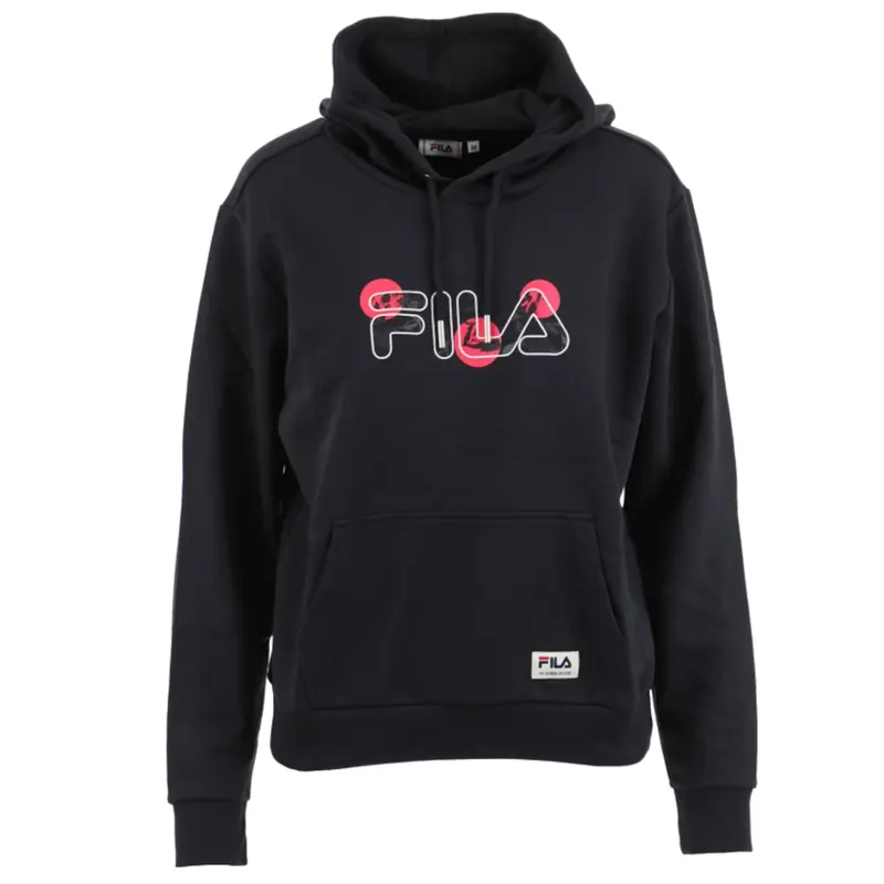 Fila Bellagio Hoody FAW0274-80001, Damskie, Czarne, bluzy, bawełna, rozmiar: S