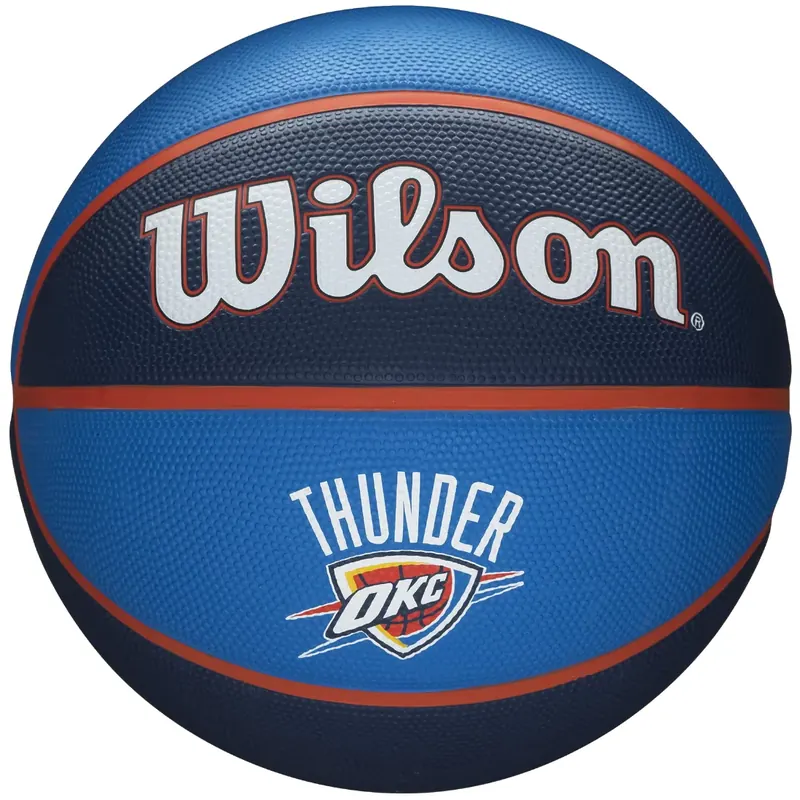 Wilson NBA Team Oklahoma City Thunder Ball WTB1300XBOKC, Unisex, Granatowe, piłki do koszykówki, Guma, rozmiar: 7