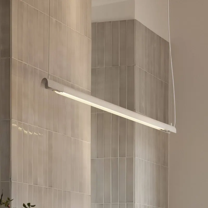 GEJST żyrandol żyrandol Radent, biała, długość 138 cm, G13 LED