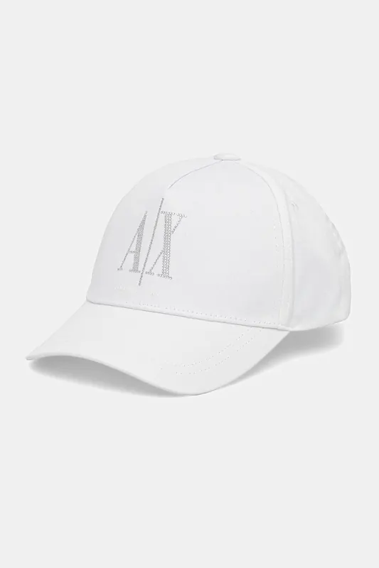 Armani Exchange czapka z daszkiem bawełniana