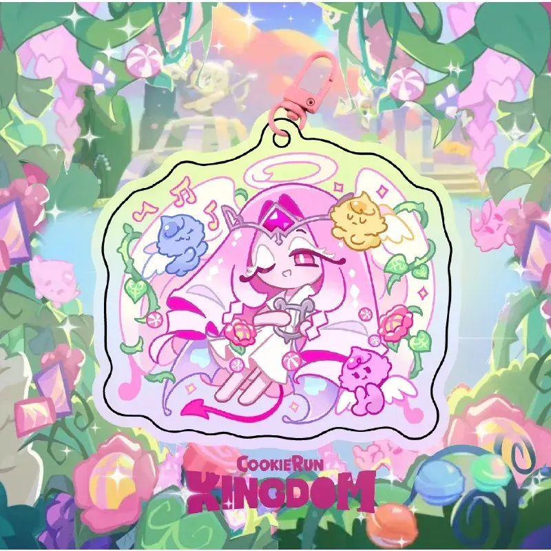 Breloczek Cookie Run Kingdom Anime Eternal Sugar Cookie Postać Akrylowa Wykwintna Zawieszka Prezent dla Przyjaciela Akcesoria do Cosplayu
