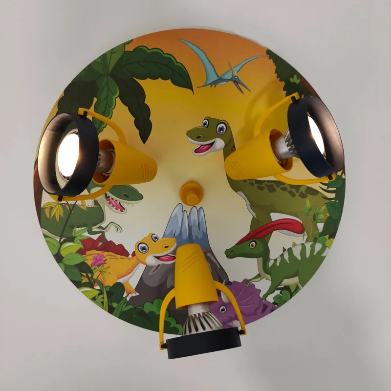 Reflektor sufitowy Dinozaury, 3-punktowy