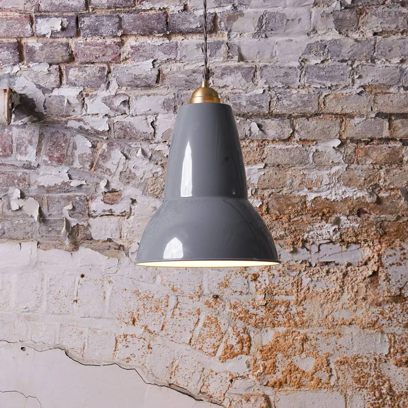 Lampa wisząca Anglepoise Original 1227 Brass Midi, szara