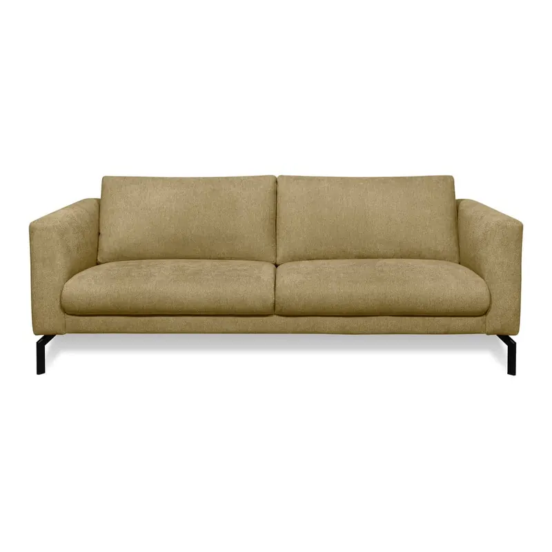 Musztardowa sofa 216 cm Gomero – Scandic