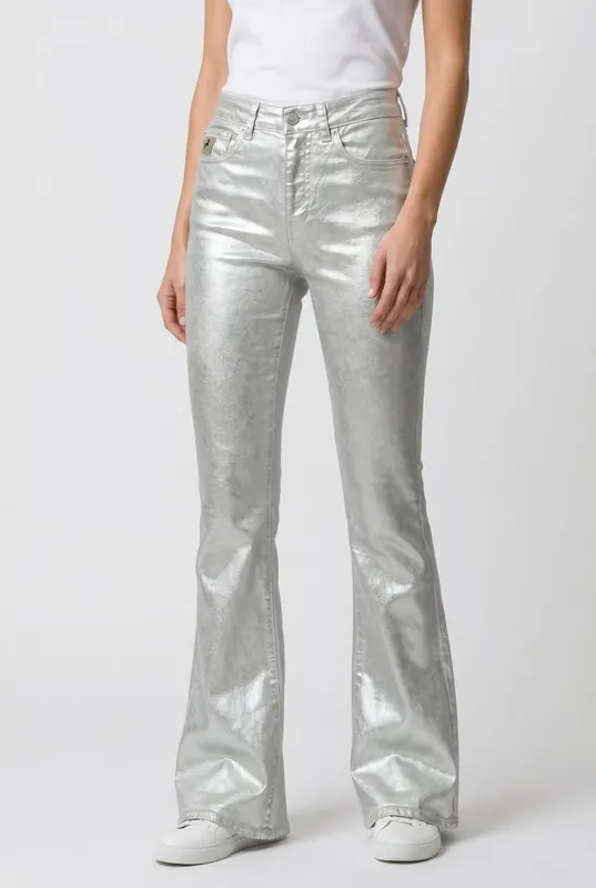 Lois Raval 16 Premium Silver Rinse Silver Maat: W24L34 | Wijde Broeken Outlet | Dames | Zilver