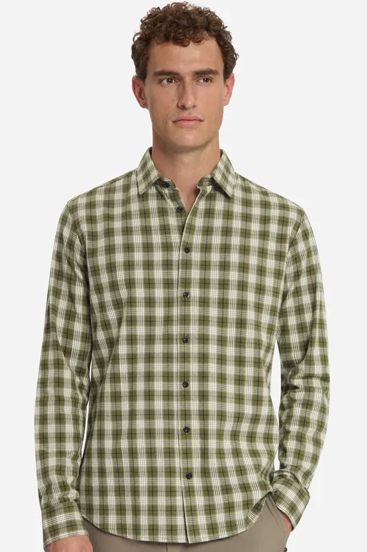 No Excess Shirt Yarn Dyed Check Moss Maat: 3XL | Casual Overhemden Outlet | Heren | Groen