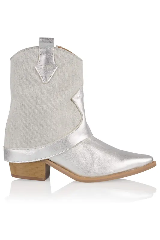 DWRS label Tirana Denim Silver / Grey Maat: 40 | Laarzen Outlet | Dames | Zilver