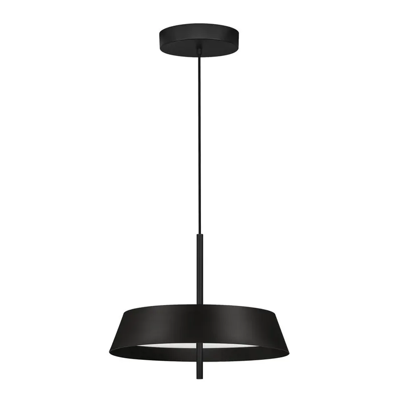 Aluminiowa lampa wisząca LED ze ściemniaczem w kolorze matowej czerni ø 45 cm Velio – Nova Luce