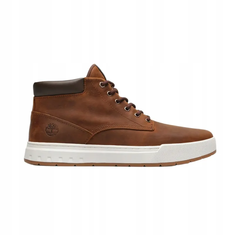 Trzewiki męskie skórzane Timberland Maple Grove Leather Chukka brązowe 42
