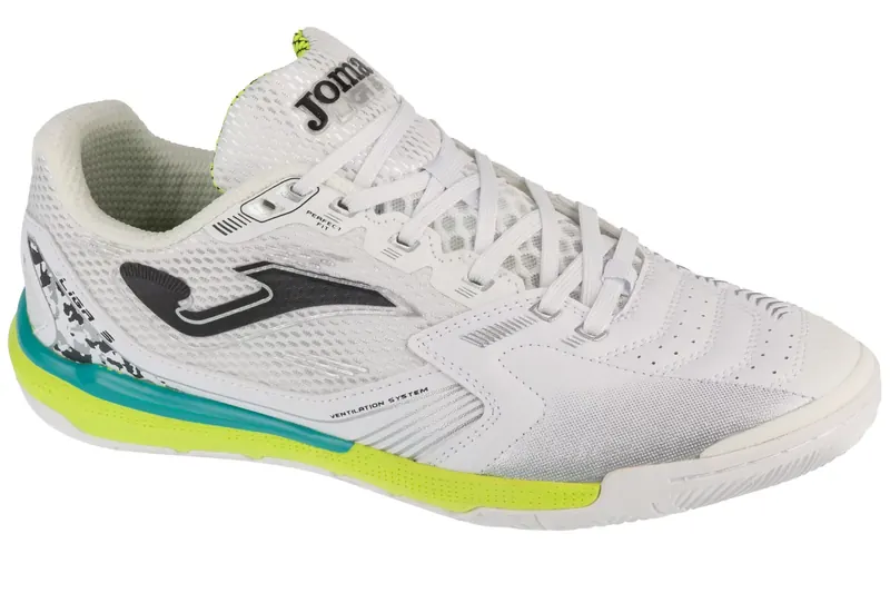 Joma Liga 5 2502 IN LIGS2502IN, Męskie, Białe, buty halowe - halówki, skóra syntetyczna, rozmiar: 43,5
