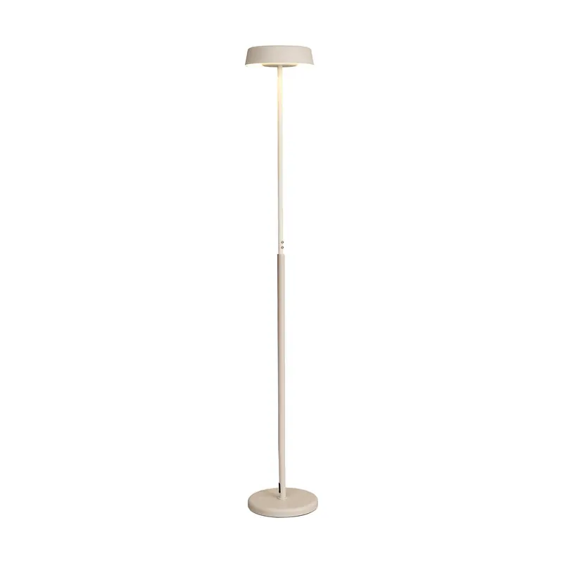 Lampa podłogowa LED Noa II, ściemniacz dotykowy, stal, biały