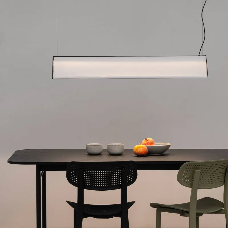 Lampa wisząca LED Ludovico Surface, 115 cm, biała