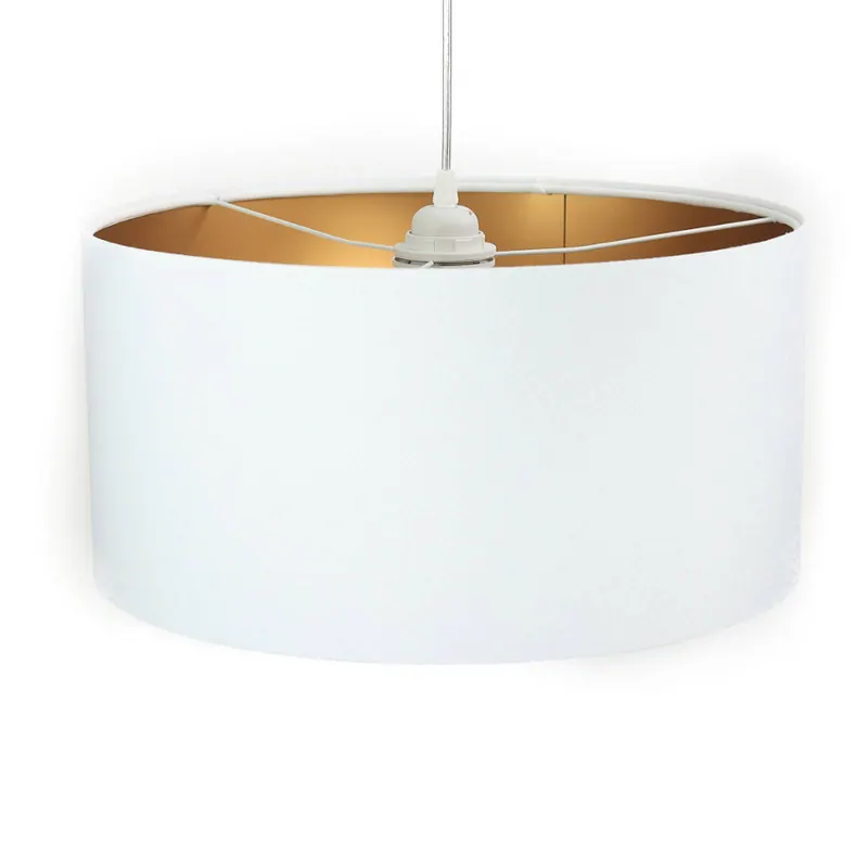 Lampa wisząca Salina, biały/złoty Ø 40cm