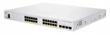Cisco switch CBS250-24P-4X (24xGbE, 4xSFP+, 24xPoE+, 195W, fanless)…