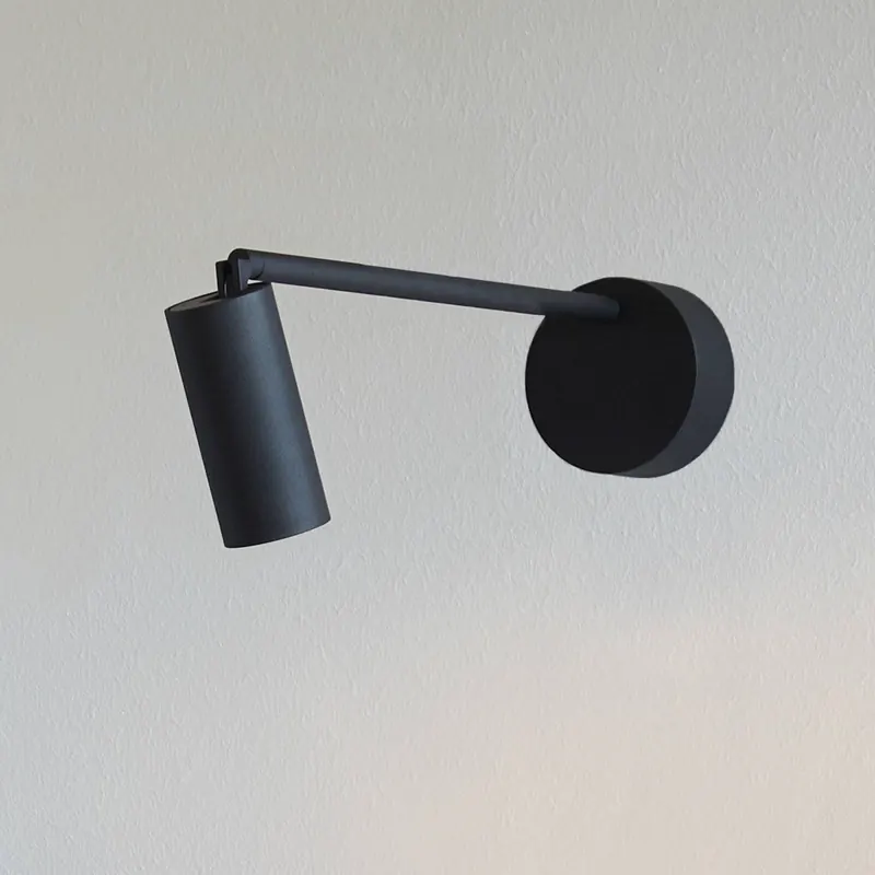 LOOM DESIGN reflektor LED Iris, czarny, aluminium, Ø 4,5 cm