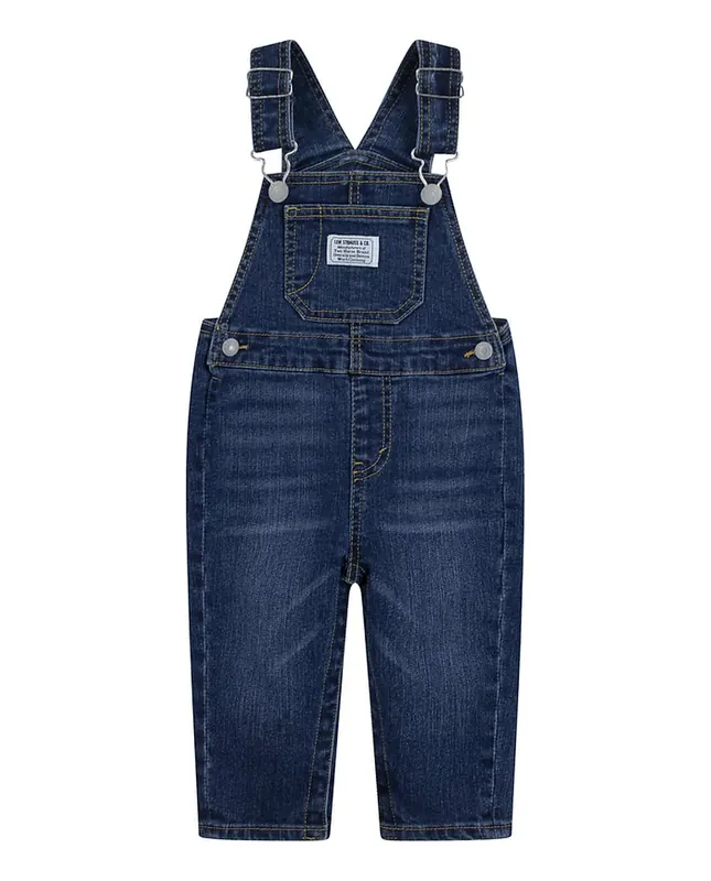 Levi's Unisex Denim Shortall Por Vida Maat: 9M | Overhemden Outlet | kids | Blauw