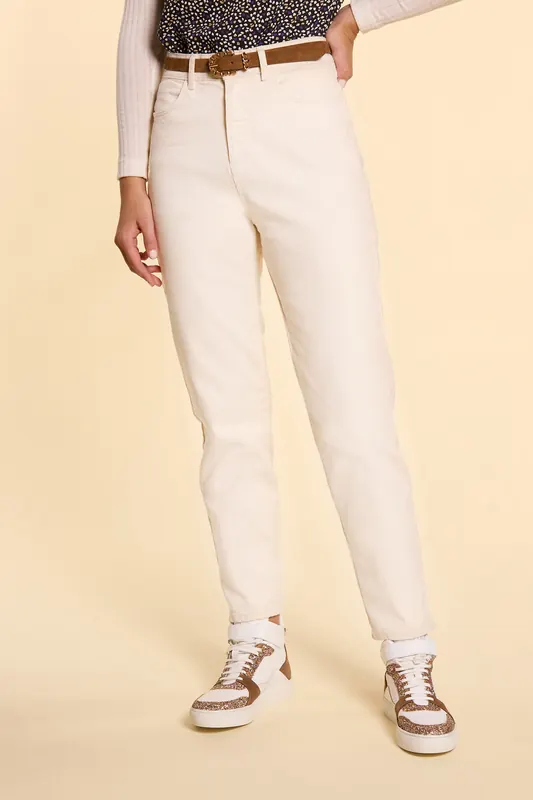 ICode Ecru Boyfit Jeans Maat: W24 | Slim Jeans Outlet | Dames | Ecru