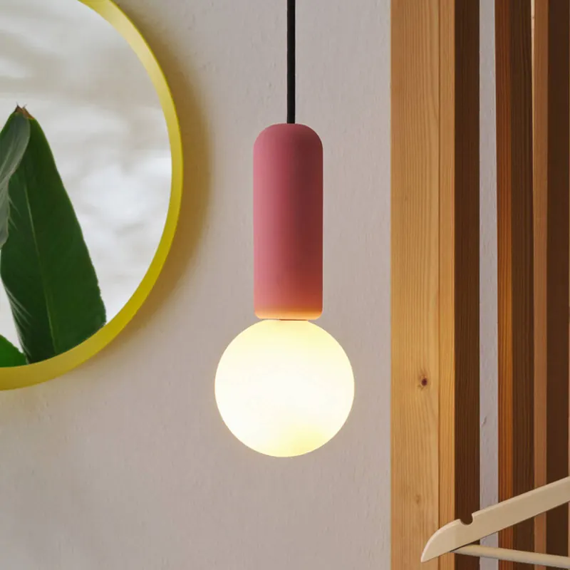 Żyrandol OSRAM Decor Concrete Mic, różowa, beton, G9