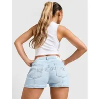 Juicy Couture Szorty Denim Diamente Logo